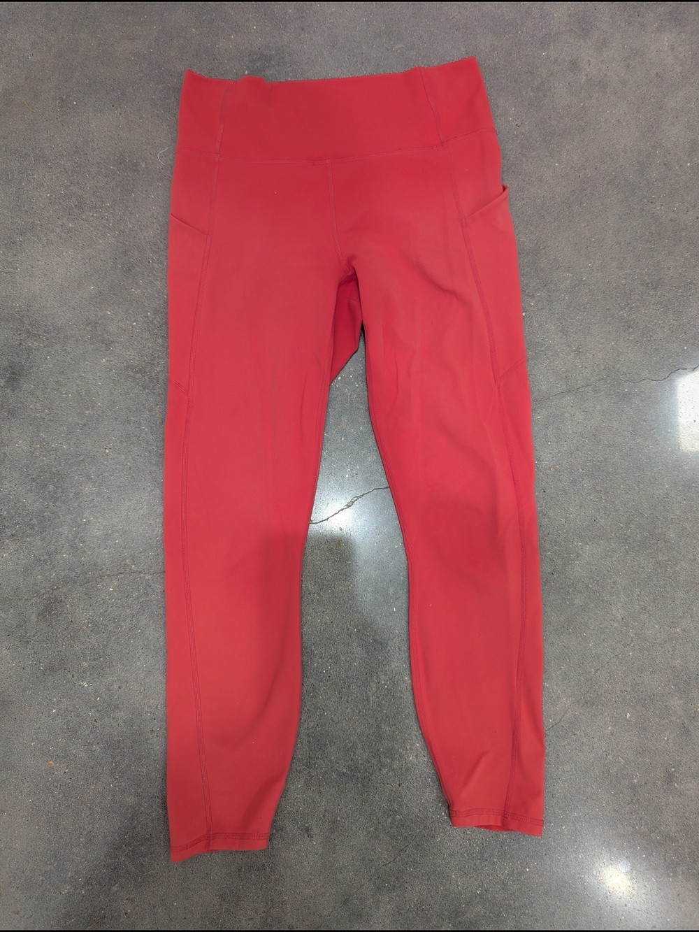 Fabletics Red High-Waist 7/8 Active Leggings